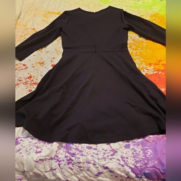 Daisy Fuentes Medium Navy 3/4 Sleeve Dress - Picture 2 of 3